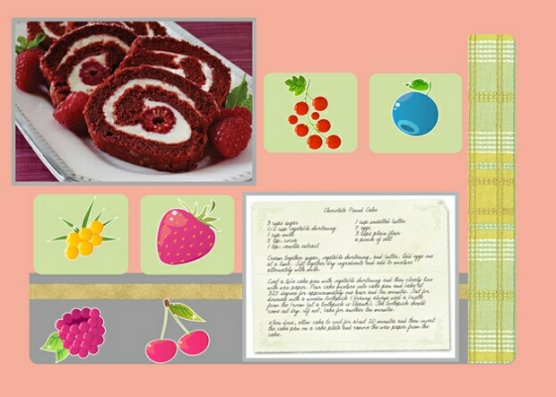 Recipe Scrapbook Page