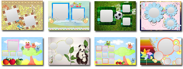 Children collage templates